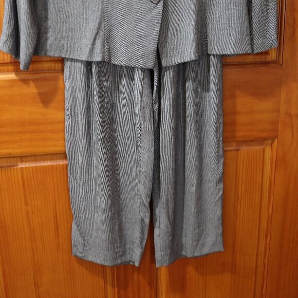 Michael Blair Gray Vintage Union Label Pantsuit Jacket & Pants Made in USA Sz 10 - Picture 6 of 15